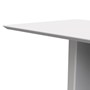 Mesa de Jantar Tampo com Vidro Anitta 160x90 Off White - PR Móveis 