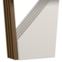 Mesa de Jantar Veneza 120x80 Imbuia/Off White Tampo em MDF com Vidro - New Ceval