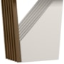 Mesa de Jantar Veneza 160x90 Imbuia/Off White Tampo em MDF com Vidro - New Ceval