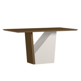 Mesa de Jantar Veneza 160x90 Imbuia Tampo em MDF - New Ceval