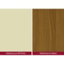 Mesa Ghala 1600mm Nature/Off White - Móveis Henn