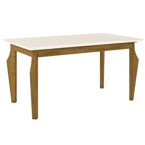 Mesa Ghala 1600mm Nature/Off White - Móveis Henn