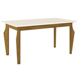 Mesa Ghala 1600mm Nature/Off White - Móveis Henn Mesa Ghala 1600mm Nature/Off White - Móveis Henn