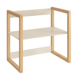 Mesa Infantil Zoe Areia Fosco/Madeira Natural - Reller Móveis   Mesa Infantil Zoe Areia Fosco/Madeira Natural - Reller Móveis