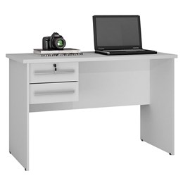 Mesa para Computador Byte 2 Gavetas Branco - Valdemóveis
