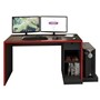 Mesa para Computador Desk Gamer DRX-3000 Preto/Vermelho com Cadeira Giratória Preto - PR Móveis