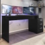 Mesa para Computador Desk Gamer DRX-5000 Preto Black - PR Móveis
