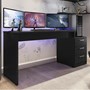 Mesa para Computador Desk Gamer DRX-5000 Preto - PR Móveis