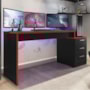 Mesa para Computador Desk Gamer DRX-5000 Preto/Vermelho - PR Móveis