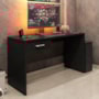 Mesa para Computador Desk Gamer DRX-9000 Preto Black - Móveis Leão