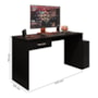 Mesa para Computador Desk Gamer DRX-9000 Preto Black - Móveis Leão