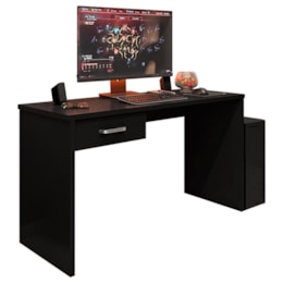 Mesa para Computador Desk Gamer DRX-9000 Preto Black - Móveis Leão