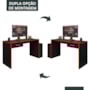Mesa para Computador Desk Gamer DRX-9000 Preto/Vermelho - Móveis Leão
