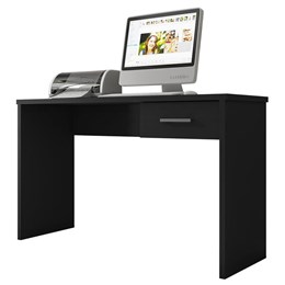 Mesa para Computador Escrivaninha Gávea com Gaveta Preto Tx - PR Móveis Mesa para Computador Escrivaninha Gávea com Gaveta Preto Tx - PR Móveis