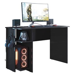 Mesa para Computador Gamer 3875 Preto Fosco - Qmovi