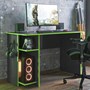 Mesa para Computador Gamer 3875 Preto Fosco/Verde - Qmovi