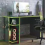 Mesa para Computador Gamer 3875 Preto Fosco/Verde - Qmovi