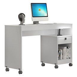 Mesa para Computador Giga 1 Gaveta Branco - Valdemóveis