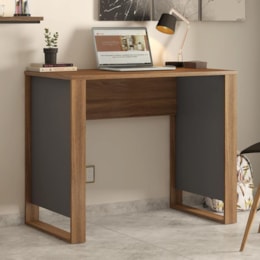 Mesa para Computador Office Morada Amêndola/Grafito - Demóbile   Mesa para Computador Office Morada Amêndola/Grafito - Demóbile