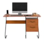 Mesa para Computador Office Steel 2 Gavetas Freijó – EJ Móveis