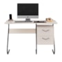 Mesa para Computador Office Steel 2 Gavetas Off White – EJ Móveis