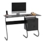 Mesa para Computador Office Steel 2 Gavetas Preto – EJ Móveis