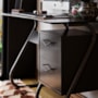 Mesa para Computador Office Steel 2 Gavetas Preto – EJ Móveis