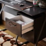 Mesa para Computador Office Steel 2 Gavetas Preto – EJ Móveis