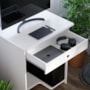 Mesa para Computador Pratica com Gaveta Branco – EJ Móveis