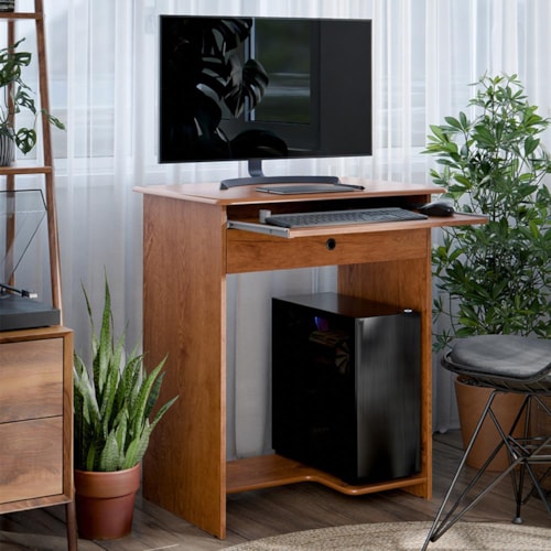 Mesa para Computador Pratica com Gaveta Freijó - EJ Móveis