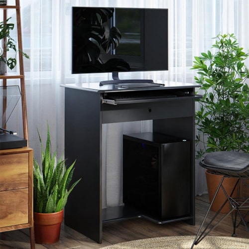 Mesa para Computador Pratica com Gaveta Preto - EJ Móveis