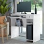 Mesa para Computador Viena 1 Gaveta Branco - EJ Móveis