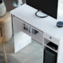 Mesa para Computador Viena 1 Gaveta Branco – EJ Móveis