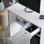 Mesa para Computador Viena 1 Gaveta Branco – EJ Móveis