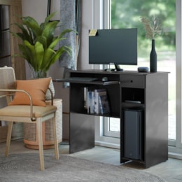 Mesa para Computador Viena 1 Gaveta Preto – EJ Móveis