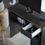 Mesa para Computador Viena 1 Gaveta Preto – EJ Móveis