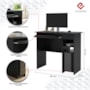 Mesa para Computador Viena 1 Gaveta Preto – EJ Móveis