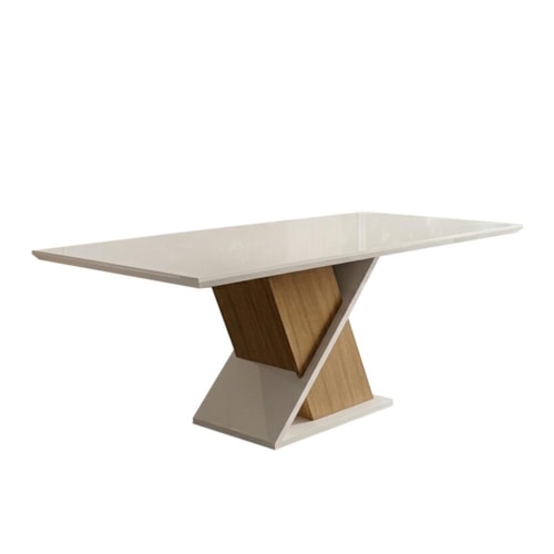 Mesa Solus Nature/Off White - Móveis Henn 