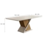 Mesa Solus Nature/Off White - Móveis Henn 