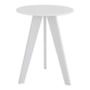 Mesinha Lateral Retrô 54cm Branco Brilho - Móveis Peroba