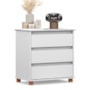 Mini Cômoda EJ 3 Gavetas Branco – EJ Móveis