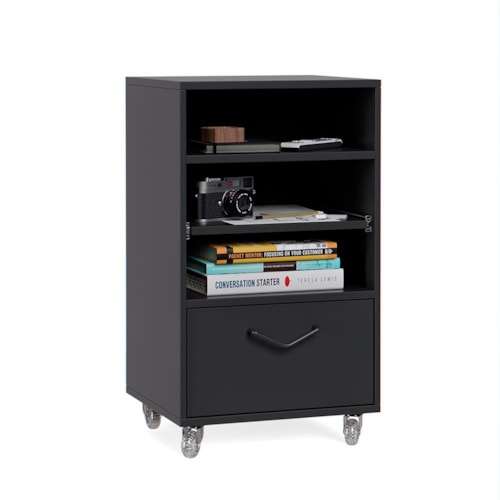 Mini Organizador 1 Gaveta Steel Preto – EJ Móveis
