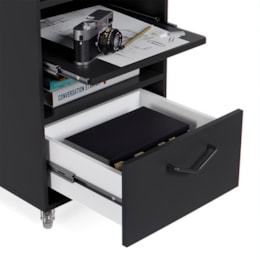 Mini Organizador 1 Gaveta Steel Preto – EJ Móveis