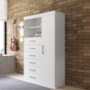 Multi-Cômoda Marabá 1.6 com Porta e 6 Gavetas Branco - Santos Andirá