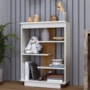 Multiuso Aparador 6210 3 Prateleiras Flex Off White/Freijó- Indékes