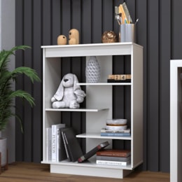 Multiuso Aparador 6210 3 Prateleiras Flex Off White - Indékes