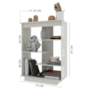Multiuso Aparador 6210 3 Prateleiras Flex Off White - Indékes