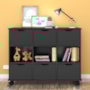 Nicho Organizador 1478 com 6 Gavetas Preto - Qmovi