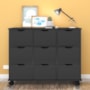 Nicho Organizador 1478 com 9 Gavetas Preto - Qmovi