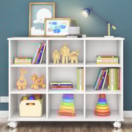Nicho Organizador Branco com Rodízios 1478 - Qmovi Nicho Organizador Branco com Rodízios 1478 - Qmovi